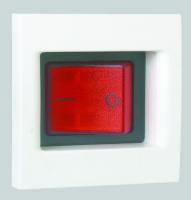 Simon Connect Белый Выключатель с подсветкой, биполярный, 16А, K45, 45х45мм