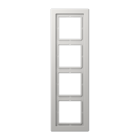 JUNG LSD Светло-серая (дуропласт) Рамка 4-ая