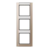 JUNG Рамка 3-кратная с полем для надписи шампань