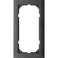 SE Merten SM M-Pure Антрацит Рамка 2-ая без перегородки