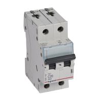 Legrand TX3 Автоматический выключатель 2P 20A (С) 6000/10kA