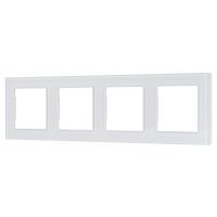 Рамка стеклянная FRM-GLARE-GS-4-WH (Arlight, -)