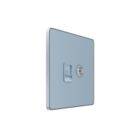 Systeme Electric Systeme Infinity Стальное небо Розетка информационная TV/FM и RJ-45 кат.5е