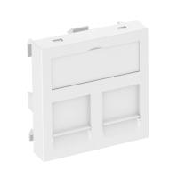 OBO Bettermann Корпус розетки компьютерной двойной тип OBO (прямой) 45x45 мм, 1 модуль Modul45, белый