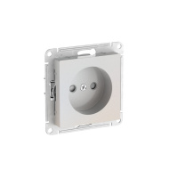 Systeme Electric AtlasDesign Жемчуг Розетка без заземления со шторками, 16А, мех., быстрозажим. клем.