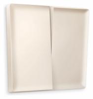 Лицевая панель ALFA (Бежевый матовый) для 2-кл выключателей QUANT AP3230