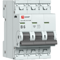 EKF Автоматический выключатель 3P 6А (B) 6кА ВА 47-63N PROxima