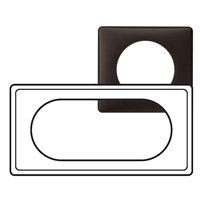 Legrand Celiane2 Перкаль черная Рамка 4/5 мод