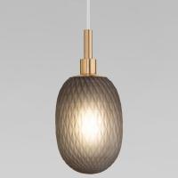 Подвесной светильник со стеклянным плафоном 50266/1 дымчатый Eurosvet Pineapple