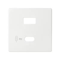 Simon S82 Накладка для зарядного устройства USB A+C белого цвета S82