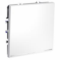 Выключатель встраиваемый VOLTUM S70 одноклавишный с подсветкой 10А, (белый матовый)