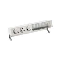 Simon 400 Белый Настольный розеточный блок, 3x2P+E, 3 пустых модуля