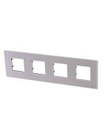 ABB NIE Zenit Стекло Жемчужное Рамка 4-я 2+2+2+2 мод