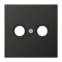 JUNG LS 990 Антрацит Накладка TV-FM розетки