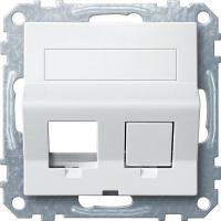 SE Merten SM Бел Наклонная цплата для Keystone RJ45