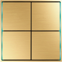 Donel Сенсорный кнопочный модуль KNX, 4/8 группы, глянцевое золото, DPF5369GG