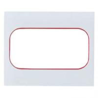 EKF PROxima Стокгольм Белый Линия красная Рамка для розетки 2-ой