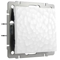 Выключатель одноклавишный проходной (Hammer белый) W1212001