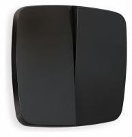 Лицевая панель OMEGA (Черный матовый) для 2-клавишных выключателей QUANT OP8030