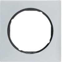 Berker R.3 Алюминий/черный Рамка 1-местная