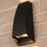 Уличный настенный светодиодный светильник 1016 TECHNO черный Elektrostandard Forw a032763