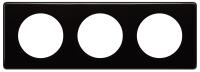 Legrand Celiane Черный глянец Рамка 3-я (2+2+2 мод)