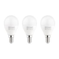 Лампа светодиодная Шарик (GL) 11.5 Вт E14 1093 Лм 6500 K холодный свет (3 шт./уп.) Rexant