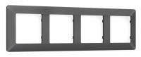 Рамка ALFA Line (Антрацит серый) 4-ая AF110654