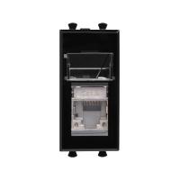 DKC Avanti Черный квадрат Компьютерная розетка RJ-45  категория 6