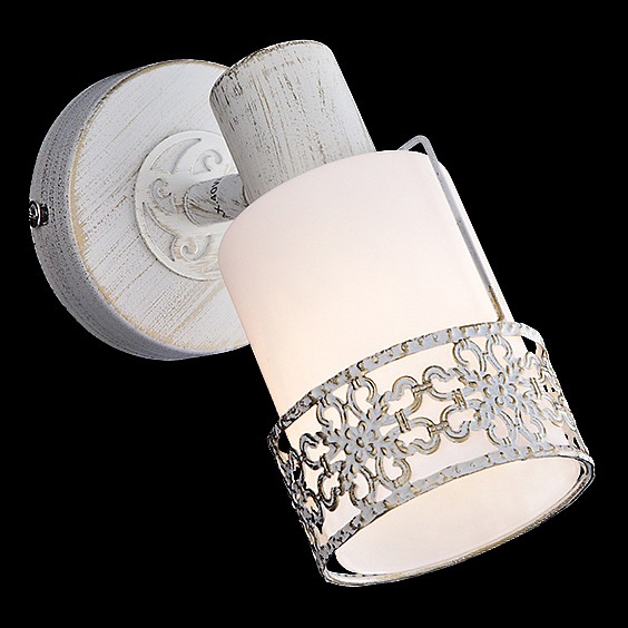 Настенный светильник 20025/1 белый с золотом Eurosvet Silvia