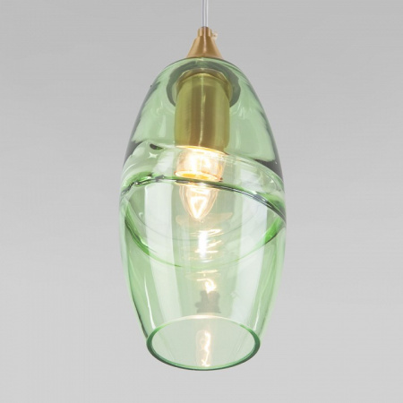 Подвесной светильник 50222/1 зеленый Eurosvet Lotus