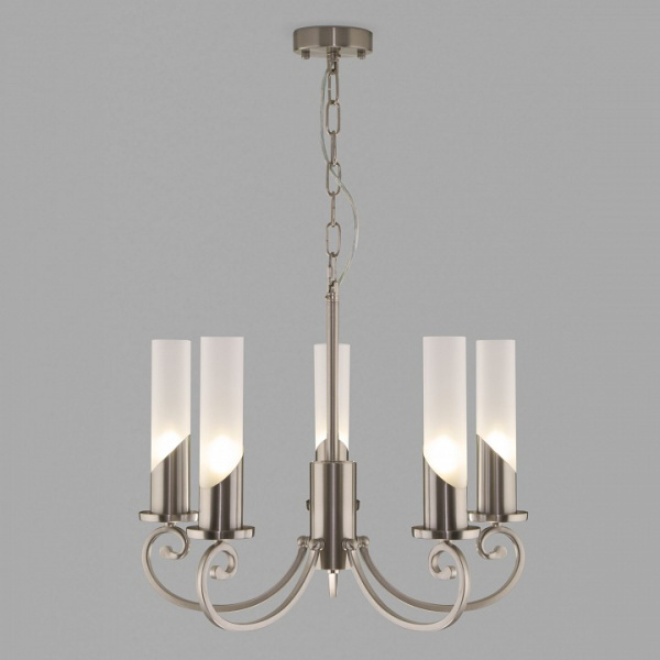 Классическая подвесная люстра 60117/5 никель Eurosvet Banci
