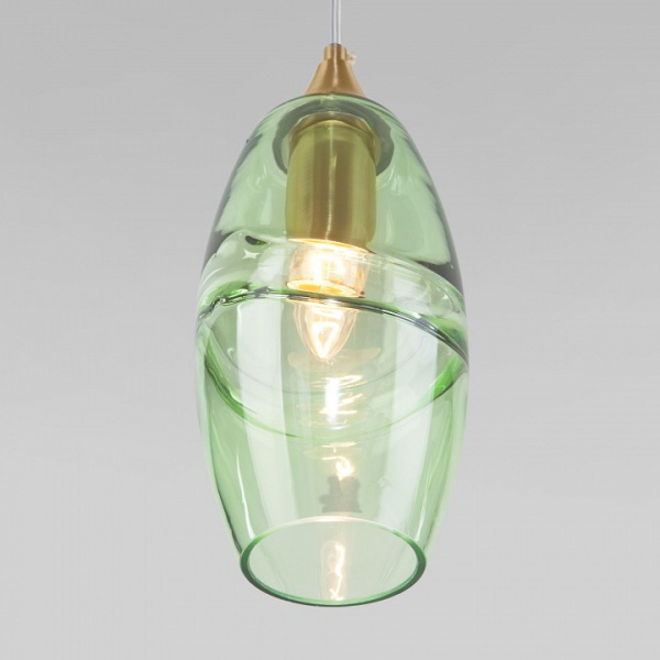 Подвесной светильник 50222/1 зеленый Eurosvet Lotus
