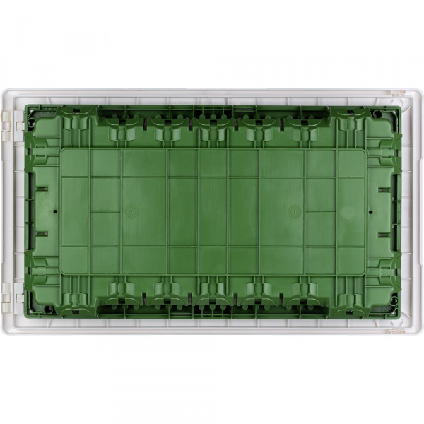 Legrand Practibox Бокс распределительный скрытого монтажа - IP40 IK07 - 1 рейка - 18М. - с клеммниками заземления и нейтрали - белая дверь