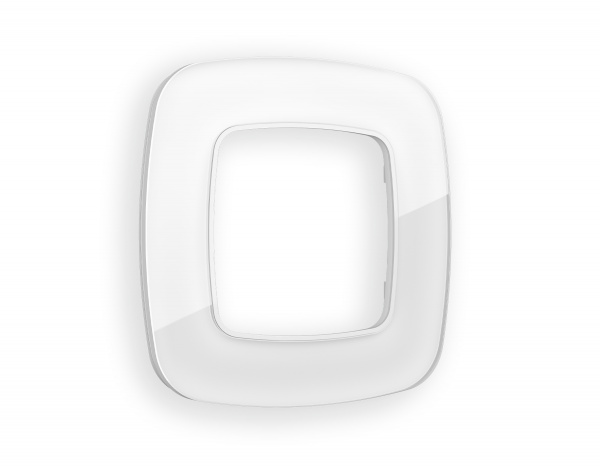 Рамка OMEGA Radian (Белый Стекло закаленное натуральное) 1-ая OF350101