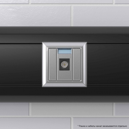 DKC Avanti Закаленная сталь Розетка TV одиночная 1 модуль