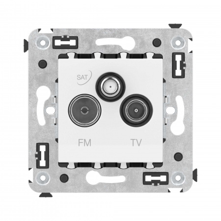 DKC Avanti Белое облако Розетка TV-FM-SAT
