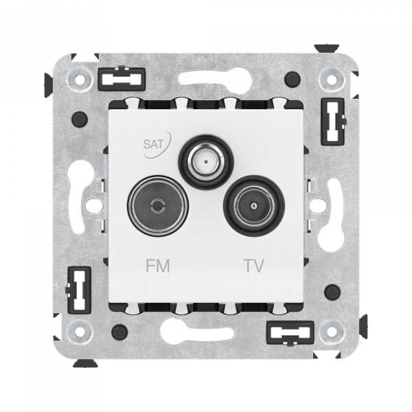 DKC Avanti Белое облако Розетка TV-FM-SAT