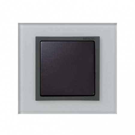 Simon 82 Nature Стекло серое Рамка 1-ая