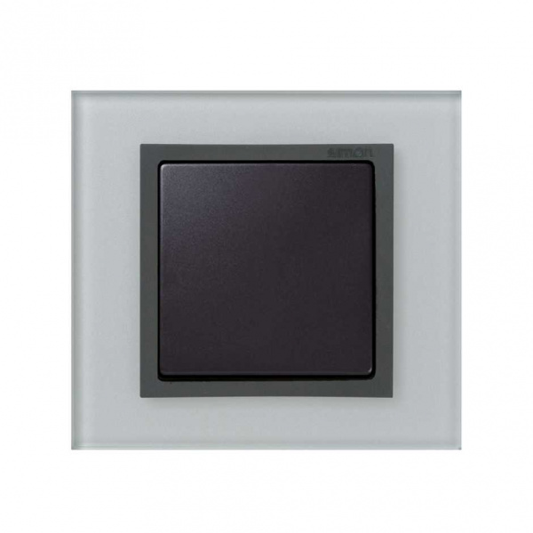 Simon 82 Nature Стекло серое Рамка 1-ая