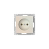 Systeme Electric AtlasDesign Жемчуг Розетка без заземления без шторок, 16А, мех., быстрозажим. клем.