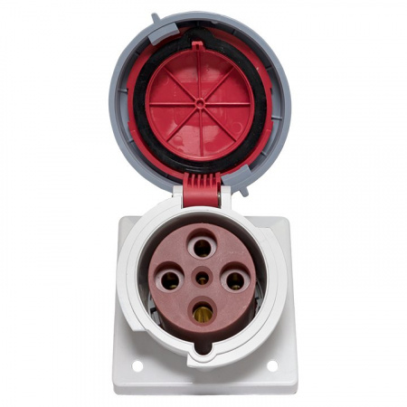 EKF PROxima Розетка стационарная внутренняя угловая 4342 3Р+РЕ 63А 380В IP67