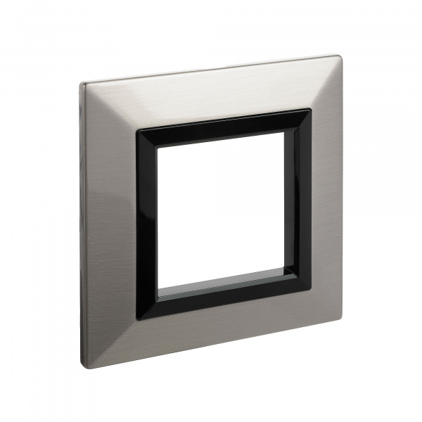 DKC Avanti Никелированный Металл Рамка 2 модуля