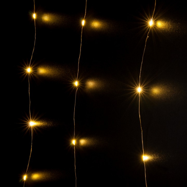 Гирлянда занавес 'Роса' теплый белый 2*3м IP20 200-004 теплый белый Eurosvet Роса