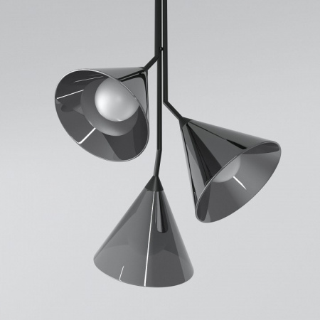 Подвесной светильник со стеклянными плафонами 70161/3 черный Eurosvet Enigma