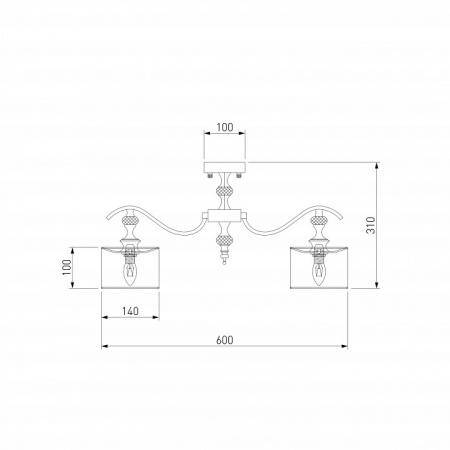 Потолочная люстра 60070/5 сатин-никель Eurosvet Ofelia Потолочная люстра 60070/5 сатин-никель Eurosvet Ofelia