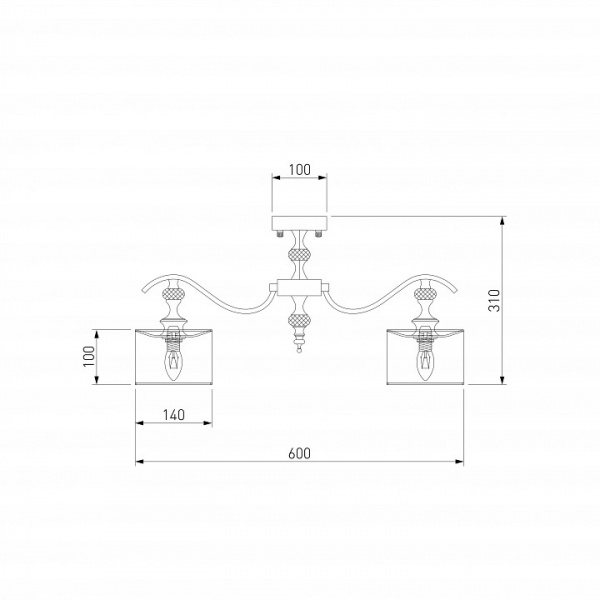 Потолочная люстра 60070/5 сатин-никель Eurosvet Ofelia Потолочная люстра 60070/5 сатин-никель Eurosvet Ofelia