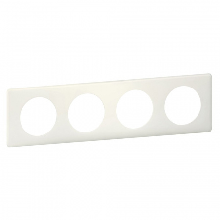 Legrand Celiane2 Перкаль белый Рамка 4-ая (2+2+2+2 мод)