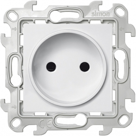 Simon 24 Белая Розетка 2К с защитными шторками