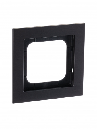 ABB Axcent металл/матовый черный Рамка 1-постовая